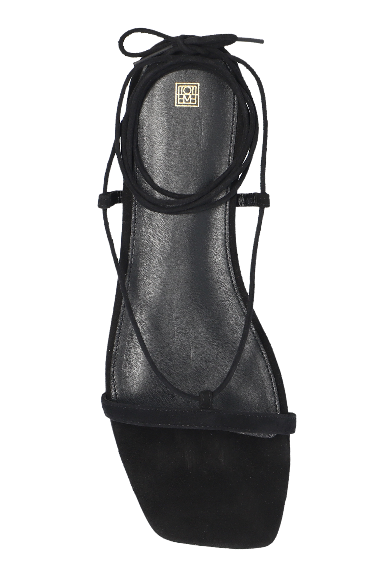 TOTEME｜SANDALS (The Suede Tie Sandal (242-WAS2053-LE001 Black Suede sandals TOTEME - SchaferandweinerShops Gabon